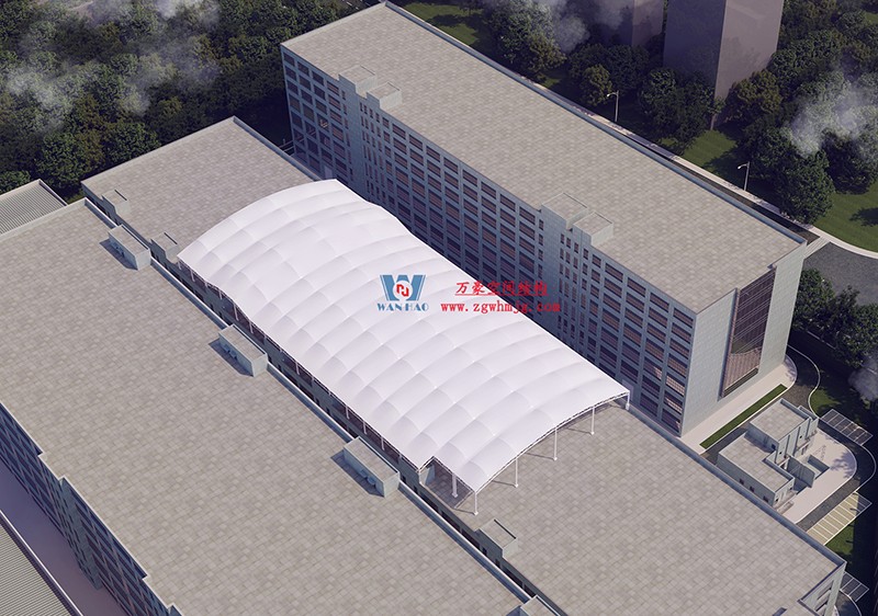 浙江真愛毯業科技有限公司廠房三屋面膜結構工程完工大吉! 浙江真愛毯業科技有限公司廠房三屋面膜結構工程完工大吉!