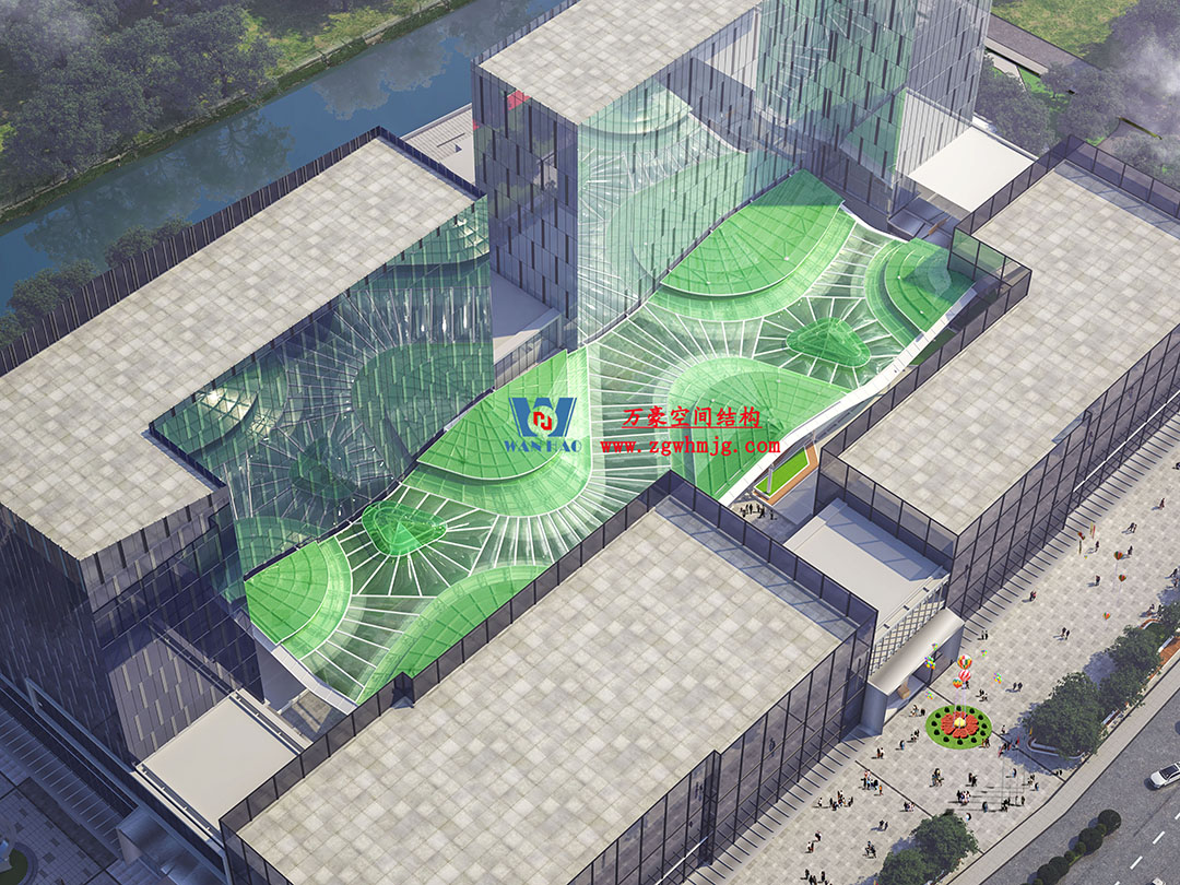 高效協作|勇于擔當—杭州博多森谷ETFE氣枕連廊天幕項目最新施工進展