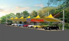 膜結(jié)構(gòu)車棚支撐柱原料該如何選擇，有哪些事項需要注意？