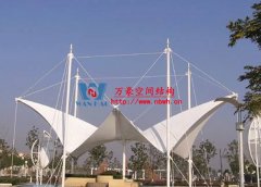 膜結構遮陽棚安裝哪家好？為什么膜結構遮陽棚選萬豪？
